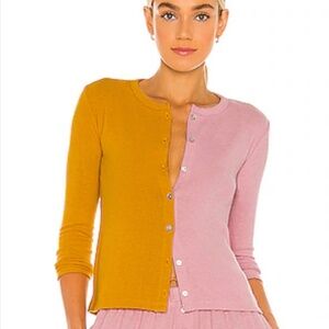 Donni Two tone cardigan pink orange excellent condition